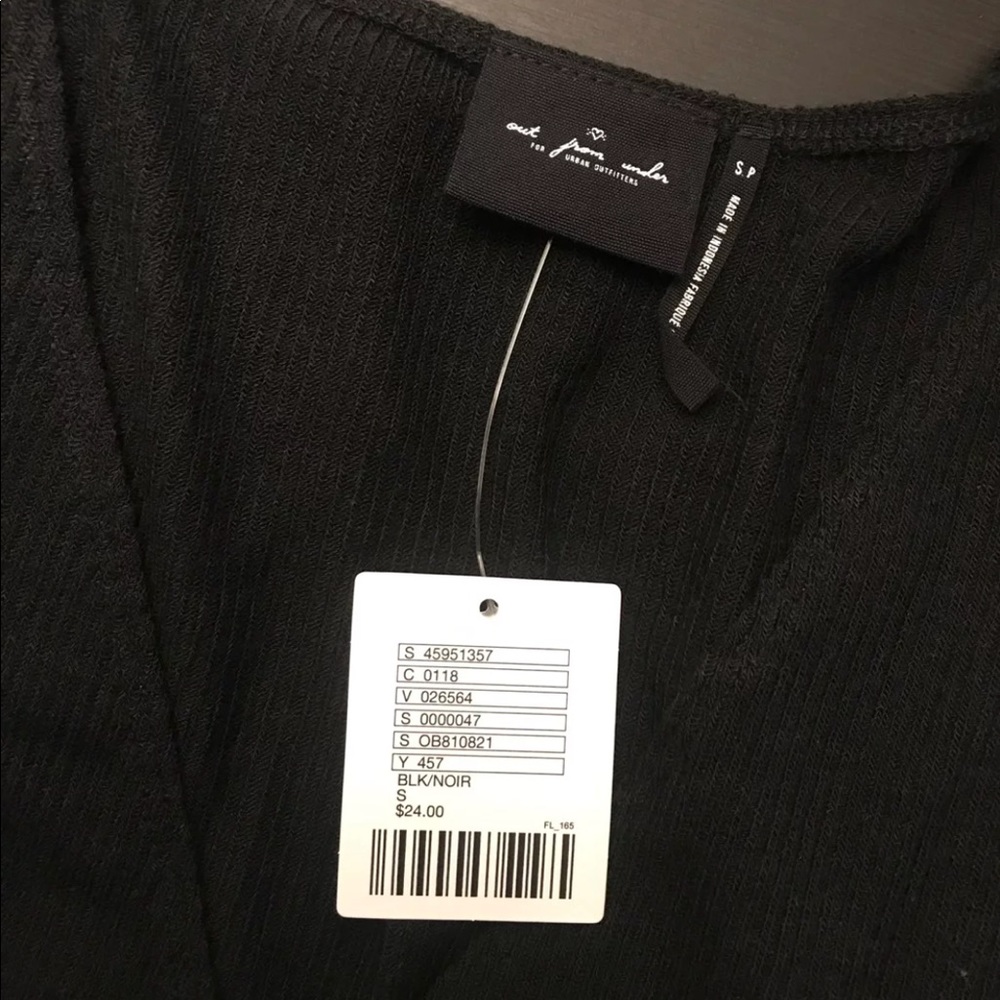 Urban Outfitters Crop Top V-Neck Tee.